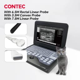 Contec Veterinary Ultrasound Scanner Laptop for Horse Equine Cow Sheep Dog Cat - Multiple Probe Types