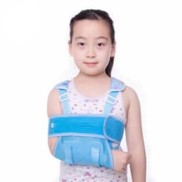 Children Forearm Fixed Sling Breathable Mesh Arm Shoulder Fracture Recovery Straps Adjustable Wrist Joint Sprain Protection Band