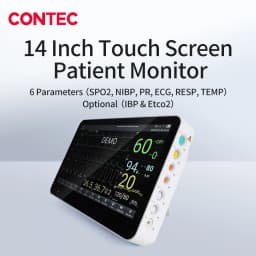CONTEC 14" Touch Screen Color LCD 6 Parameters Vital Signs ICU Patient Monitor CMS8500
