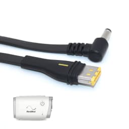 CPAP Battery Cord Cable DC5521 Plug Supply For AirMini Machine Travelling on Airplane Train Vehicle Vacation Holiday