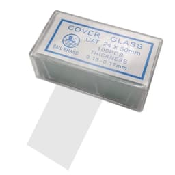 100PCS 24x50 Mm Microscope Glass Slides Cover Slips Blank Slides Microscope Accessories 0.13-0.17 Mm Thickness