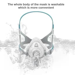Resoxy FMIIP CPAP Mask Full Face Mask Auto CPAP APAP BIPAP Silicone Anti Snoring Sleep Apnea Sleep Aiding Respirator Mask