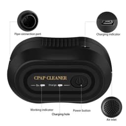 Portable CPAP Cleaner & Sanitizers Ozone Sterilizer Household APAP BiPAP Mask Tubing Cleaning Solution Ozone Ionizer