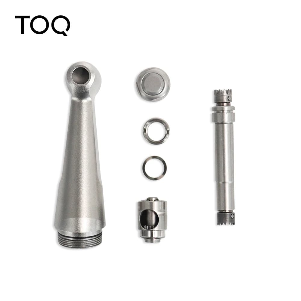 TOQ 5Pcs Official Complete Head For Dental FX23 Contra Angle Low Speed Handpiece Push Button With Ball BearingReplacement