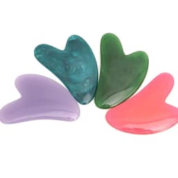 Resin Gua Sha Board Scraping Massage Scraper Face Massager Heart-Shaped Guasha Board Massager for Face Portable Skin Care Tools