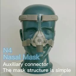 BMC CPAP Mask N4 Nasal Mask CPAP Mask Sleep Mask with Headgear S/M/L Different Size Suitable For CPAP Machine Connect Hose
