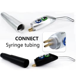 JUMTOP Dental 3-Way Syringe Handpiece, 5 Holes Jet Water Spraying