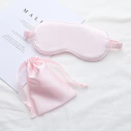 Three-Piece Set High End Silk Eye Mask Breathable Light Blocking Eye Protection Nap Break Sleep Portable Cooling Sensation