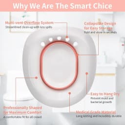 Foldable Sitz Bath Tub No Squat Soaking Basin Pregnant Women Postpartum Gynecological Care Hemorrhoids Anal Treatment Basin