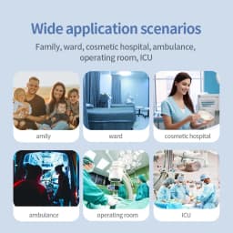 CONTEC Portable Patient Monitor Human/Veterinary 8" Vital Sign Monitor ECG NIBP RESP SPO2 PR TEMP (Printer&Etco2 Option)