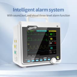 CONTEC Portable Patient Monitor Human/Veterinary 8" Vital Sign Monitor ECG NIBP RESP SPO2 PR TEMP (Printer&Etco2 Option)