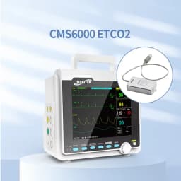 CONTEC Portable Patient Monitor Human/Veterinary 8" Vital Sign Monitor ECG NIBP RESP SPO2 PR TEMP (Printer&Etco2 Option)