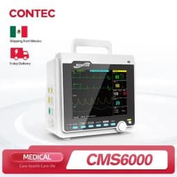 CONTEC Portable Patient Monitor Human/Veterinary 8" Vital Sign Monitor ECG NIBP RESP SPO2 PR TEMP (Printer&Etco2 Option)