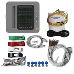 Digital 12 Channel/Lead EKG+PC Sync software WiFi Color HD Display Touch Screen Electrocardiograph ECG Machine
