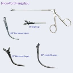 Nose Breathing Forceps Ear Nose Endoscopy Forceps 90 ° Up Bend 115 ° Down Bend Stainless Steel Nose Tissue Cutting Tool