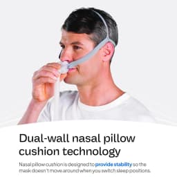 AirFit P10 Nasal Pillow Cushion - CPAP Mask Accessories Replacement - Soft Lightweight Silicone Dual Wall - S/M