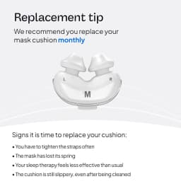 AirFit P10 Nasal Pillow Cushion - CPAP Mask Accessories Replacement - Soft Lightweight Silicone Dual Wall - S/M