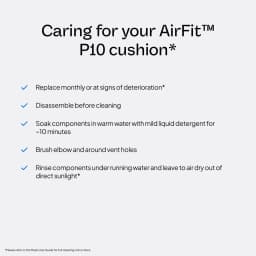 AirFit P10 Nasal Pillow Cushion - CPAP Mask Accessories Replacement - Soft Lightweight Silicone Dual Wall - S/M