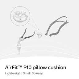 AirFit P10 Nasal Pillow Cushion - CPAP Mask Accessories Replacement - Soft Lightweight Silicone Dual Wall - S/M