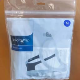Original DreamWisp Nasal CPAP Mask with Headgear - Anti-Snoring Sleep Apnea Ventilator Mask for Home Use