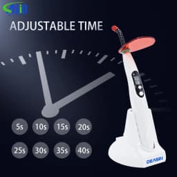 High Power Wireless Dental LED Curing Light 1200~1500mW/cm² Resin Cure Unit