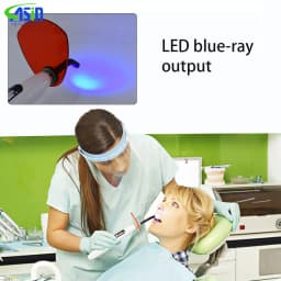 High Power Wireless Dental LED Curing Light 1200~1500mW/cm² Resin Cure Unit