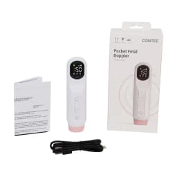 CONTEC10D Prenatal Doppler Fetal Baby Heart Rate Monitor Home Detector LCD Display No Radiation Women 2.5mhz Probe