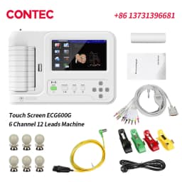 CONTEC 300G Touch Screen Digital Electrokardiograph 6 Channels 12 Leads EKG Monitor with Thermal Printer
