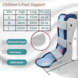 Kid Foot Drop Support Splint Varus Valgus Orthotics Children Ankle Joint Fracture Fixation Brace Ankle Sprains Recovery Band