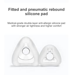 Yuwell CPAP Nasal Mask YN02 With Headgear Silicon Gel Cushions Sleep Apnea Anti Snoring Mask for Auto CPAP Machine Home Travel