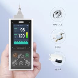 CONTEC Handheld Fingertip Pulse Oximeter Sleep Heart Rate Monitor Adult Neonatal Pediatric Vet Veterinary SPO2 PR PI(Option)