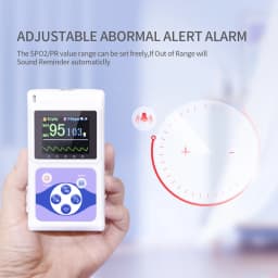 CONTEC Handheld Fingertip Pulse Oximeter Sleep Heart Rate Monitor Adult Neonatal Pediatric Vet Veterinary SPO2 PR PI(Option)