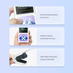 CONTEC Handheld Fingertip Pulse Oximeter Sleep Heart Rate Monitor Adult Neonatal Pediatric Vet Veterinary SPO2 PR PI(Option)