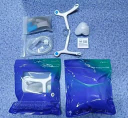 AirFit N20 Nasal CPAP Mask Upgrade Kit Reusable Frame Elbow Assembly with Headgear Tube and Cushion for Sleep Apnea Thera