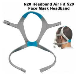 AirFit N20 Nasal CPAP Mask Upgrade Kit Reusable Frame Elbow Assembly with Headgear Tube and Cushion for Sleep Apnea Thera