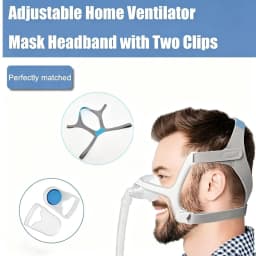 AirFit N20 Nasal CPAP Mask Upgrade Kit Reusable Frame Elbow Assembly with Headgear Tube and Cushion for Sleep Apnea Thera