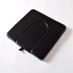 U‑Shape Wheelchair Commode Seat Cushion Removable Leather Toilet Opening Pad for Elderly Disabled Care