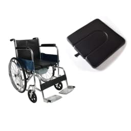 U‑Shape Wheelchair Commode Seat Cushion Removable Leather Toilet Opening Pad for Elderly Disabled Care