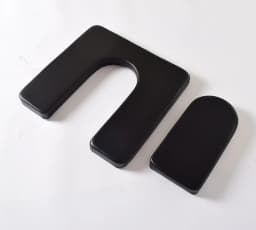 U‑Shape Wheelchair Commode Seat Cushion Removable Leather Toilet Opening Pad for Elderly Disabled Care