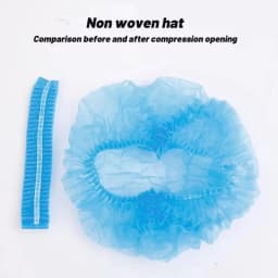 10PCS Disposable Hair Head Covers Anti Dust Net Bouffant Caps for Kitchen Beauty Shower Bathing Cap Breathable Dustproof Hats