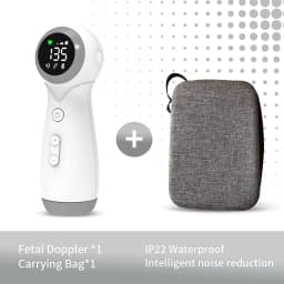 Contec Doppler Fetal 10E/10F Heart Rate Monitoring Ultrasound Stethoscope Home Pregnant Women Baby Fetal Movement Prenatal