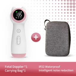 Contec Doppler Fetal 10E/10F Heart Rate Monitoring Ultrasound Stethoscope Home Pregnant Women Baby Fetal Movement Prenatal