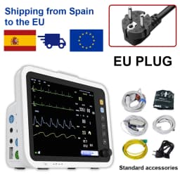 Resoxy Patient Vital Signs Monitor 12.1 Inch Screen Human Use 6 Parameters Medical Patient Monitor ECG NIBP TEMP RESP SPO2 PR