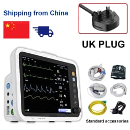 Resoxy Patient Vital Signs Monitor 12.1 Inch Screen Human Use 6 Parameters Medical Patient Monitor ECG NIBP TEMP RESP SPO2 PR