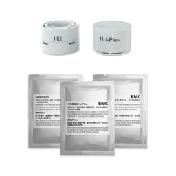 BMC P2H Nasal Pillow Mask with Headgear, Waterless Humidification CPAP Mask for Travel Machines, S/M/L Sizes