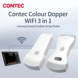 CONTEC handheld Color Doppler ultrasound diagnostic system WIFI CMS1600 (3 iN 1 probe) Convex and Linear Probe, iOS/ Android