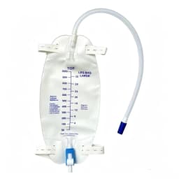 10Pcs Leg Urinary Drainage Bag 750ml 1000ml Portable Urine Collection Bag Individually Packed for Elderly Incontinence Care
