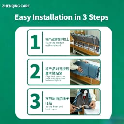 Bed Rail Bumper Cover 2cm Thick Sponge Antibacterial Cotton Bedside Guard Protector Nursing Home Care Bed Anti-collision Sleeve