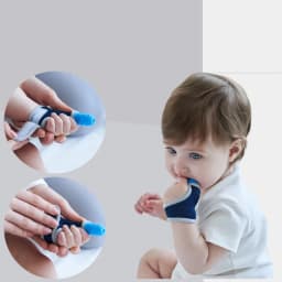 New Model Baby Silicone Teeth Grinding Finger Cover Breathable Thumb Cover Teether Child Anti Biting Hands Sensory Comfort