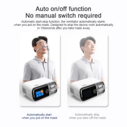 Resoxy 20A Auto CPAP Machine APAP Automatic Pressure Adjustment Sleep Machine with Mask for Anti Snoring Sleep Apnea OSA CSA